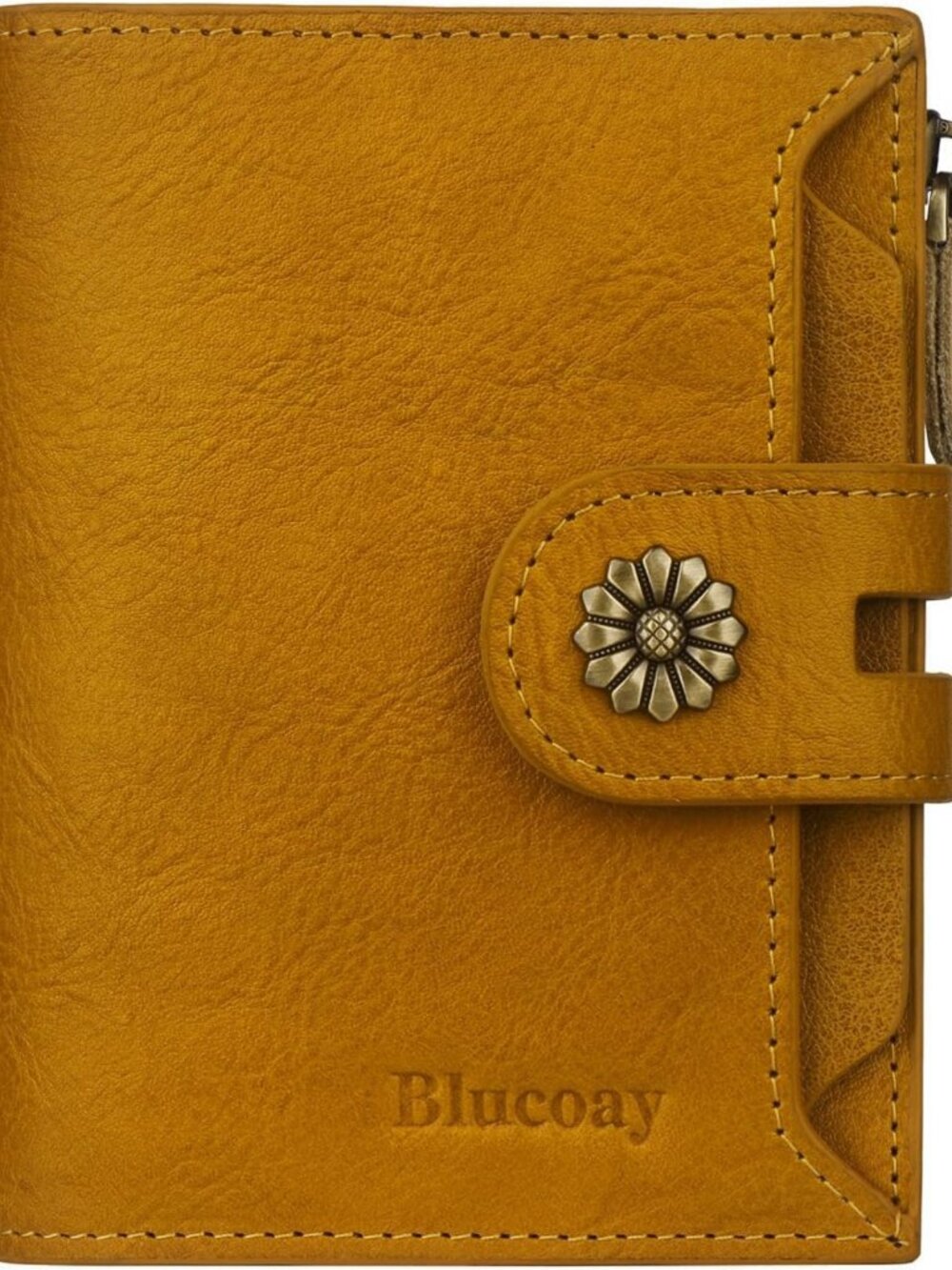 Genuine Leather RFID Blocking Women's Compact Small Wallet - Stylish & Secure